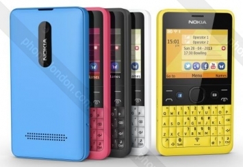 Nokia Asha 210 Dual-SIM yellow