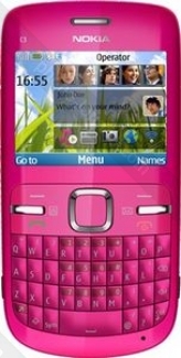 Nokia C3-00 hot pink