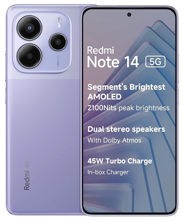 Xiaomi Redmi Note 14 5G 8GB RAM 256GB Lavender Purple
