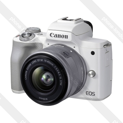 Canon EOS M50 Mark II with 15-45mm STM Lens White