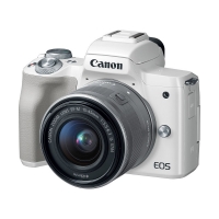 Canon EOS M50 with 15-45mm Lens White