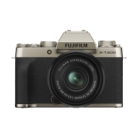 FUJIFILM X-T200 with 15-45mm Lens Champagne Gold